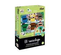 Diset Aprendo, El Reciclaje niños Español, Juego Educativo Partir de 3 años, Multicolor (63793), Multicolor