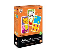 Diset - Dominó Animales, Juego de dominó con ilustraciones de animales a partir de 3 años