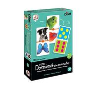 Diset - Domino Photo Animals, Juego de dominó fotográfico con animales a partir de 3 años