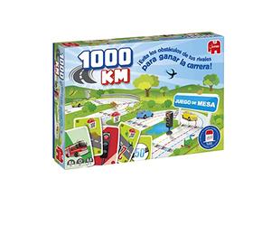 Diset Jumbo - 1000 KM - Juego Familiar y para niños - Edad 5-99 - +2 Jugadores - Juego de Mesa con Cartas - en Español
