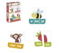 Diset, Las Sílabas, Juego educativo para aprender las letras y el abecedario para niños a partir de 5 años, Multicolor