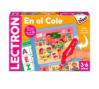 Diset Lectron en el cole Juego didactico para niños de asociar preguntas y respuestas, aprendizaje de vocabulario, logica y conceptos