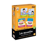 Diset - Los Opuestos, Juego educativo para aprender la relación entre palabras a partir de 3 años, 24 piezas para hacer 12 puzzles