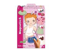 Diset - Magnetics Viste A Emma, Juego educativo con piezas magneticas para niños a partir de 3 años