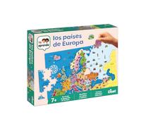 Diset, Países de Europa, Puzle Educativo para Aprender la geografía Europea a Partir de 7 años, Multicolor