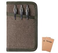 DISEYA Moleskine Cahier - Funda para cuadernos de notas de campo de 3.5 x 5.5 pulgadas, con soporte para bolígrafo con cremallera, resistente al agua, para diario, planificador, cubierta de cuaderno