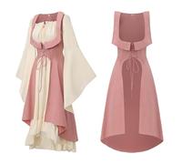 Disfraces Carnaval Mujer Vestido Medieval Mujer Disfraz Romana Talla Grande Vikinga Trajes Medievales Adultos Capa Hombre De Vikingo Saloon Oeste Vestidos Reina Corazones Princesa Adulto Blanco