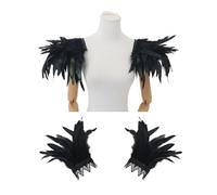 Disfraces De Carnaval Adultos Conjunto Gótico Con Capa De Plumas Negras Pulseras De Eslabones Y Collar De Cadena Para Fiestas Brasileñas De Carnaval Atuendo De Diablo Y Vampiro Para Hombre Y Mujer