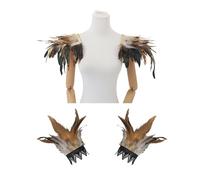 Disfraces De Carnaval Adultos Conjunto Gótico Con Capa De Plumas Negras Pulseras De Eslabones Y Collar De Cadena Para Fiestas Brasileñas De Carnaval Atuendo De Diablo Y Vampiro Para Hombre Y Mujer