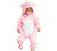 Disfraces de cerdito beb , traje unisex para ni os peque os, disfraz de Halloween, mono de 18 a 24 meses