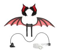 Disfraces de Cosplay de 3pcs, Juego de Disfraces de Diablo, ala de Diablo de murciélago, Diadema y Cola, Accesorios de de Demonios para la Fiesta de Cosplay