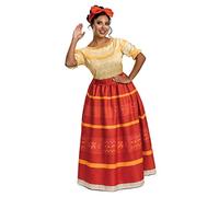 Disfraces de Encanto, disfraces oficiales de Disney Encanto Mirabel y Dolores Deluxe para adultos, Dolores, (18-20)