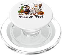 Disfraces de Halloween de ganso con bocina o trato PopSockets PopGrip para MagSafe