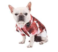 Disfraces de Halloween para mascotas, disfraces de perro de Halloween, camisa espeluznante de sangre de mascotas, ropa de esqueleto sangriento, camisa de sangre de Halloween, disfraz de gato, traje de