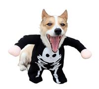 Disfraces de Halloween para Perros,Disfraz de Halloween de Esqueleto de Perro - Disfraz de perro con calavera que brilla en la oscuridad para Halloween | Ropa para mascotas, novedad, divertidos disfra