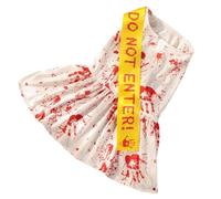 Disfraces de Halloween para perros,Ropa de Halloween para perros - Ropa para mascotas Disfraz sangriento de Halloween | Ropa creativa de focas de Halloween, falda de sangre de Halloween para perros pa