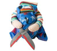 Disfraces de Halloween para Perros, Trajes de Halloween de Perros, Ropa Mortal de Mascotas Divertidas con Tijeras y Flexible para Campo Cat, Medium