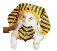 Disfraces de mascotas - Traje de personaje de dibujos animados divertidos, Cape de felpa | Desgaste de mascotas de spandex estirable, accesorio de concha fácil, atuendo de gato de perro de invierno ac
