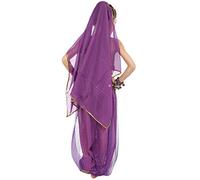 Disfraces de Niña Conjunto de Top y Pantalón Disfraz de Danza del Vientre con Lentejuelas para Niñas Halloween Carnaval Costume Disfraz De Danza del Vientre Infantil
