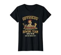 Disfraces Divertidos a Juego de The Odyssey Odysseus Camiseta gráfica económica, Mujer, Negro, L
