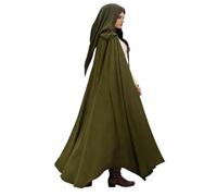 Disfraces Medievales Capa Medieval Larga Con Sombrero Puntiagudo Para Cosplay De Mago Hobbit Elfo Y Hechicero Ideal Para Halloween Y Carnaval Capa Épica Cómoda Disfraz Mago Adulto