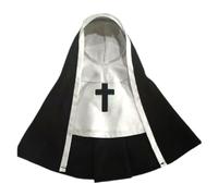 Disfraces para Perros de Juegos de rol,Disfraces para Mascotas para Gatos - Disfraz de Perro de Halloween Cosplay Disfraz de Monja,Lindo Disfraz de Mascota, hábito de Hermana, paño para Mascotas para