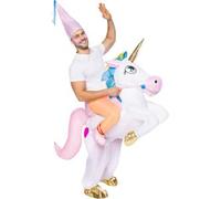 Disfraz a hombros de unicornio hinchable para adulto Talla única