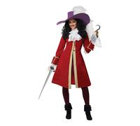Disfraz Adulto De Captain Hook California Costumes Rojo Talla Small