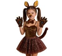 Disfraz Animal De Selva con Diadema, Cola y Conjunto de Peluche