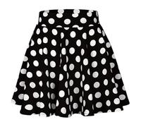 Disfraz años 50, falda de lunares, Mujeres Base Casual Cintura Bocina Mini Falda Elegante Línea A Tira hacia Arriba Patinaje, Skater Vintage, rockabilly, rock'n'roll, carnaval