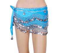 Disfraz AñOs 80 Adulto, Elegante PañUelo De Cadera con Flecos Y Lentejuelas para Danza Oriental Y EspectáCulos De FantasíA