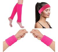 Disfraz años 80 para Mujer - Conjunto Vibrante de Accesorios Ochenteros - Perfecto para Fiestas Temáticas y Disfraces Divertidos