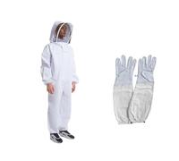 Disfraz Apicultor Adulto Ropa de apicultura de cuerpo completo, ropa profesional for apicultores, traje de protección de apicultura, velo de seguridad, protección Unisex(XXL with gloves)
