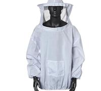 Disfraz Apicultor Adulto Traje de apicultura siamés, ropa de abeja, una variedad de colores con sombrero, traje antiabejas, equipo antipicaduras de abejas, mono de ropa agrícola(White)