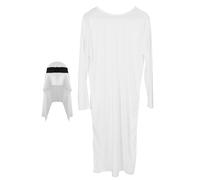 Disfraz Árabe de Príncipe Blanco, para Hombre, Talla Única Poliéster | Estilo Árabe Tradicional, Conjunto Completo, con Sombrero y Pañuelo, para Escenario y Festivales