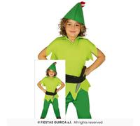 Disfraz Arco para Niños Forest Robin Hood Verde Talla 3-4 a 10-12 Años