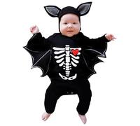 Disfraz Bebe Halloween, Disfraz Baby Bat Para Bebés, Jumpsuit Con Gorro, Unisex, Vampiro, MurciéLago, DráCula Para Fiestas, Cosplay Traje Halloweens Bebé, Body Halloweens Bebé 3-24 Meses