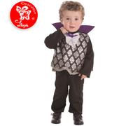 DISFRAZ BEBE VAMPIRO PLATA 12 MESES NIÑOS 1 AÑO