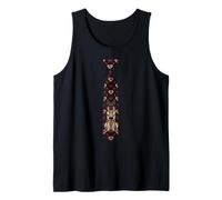 Disfraz Belga Malinois para el Día de San Valentín Corazones. Camiseta sin Mangas
