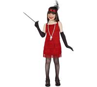 Disfraz Charleston Flecos Rojo 7-9