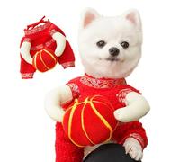 Disfraz chino para mascotas de Año Nuevo, Lunar New Year Dog Clothes, Chinese Style Pet Winter Coat, Spring Festival Pet Dress Up, Dog Costume for New Year, Pet Cosplay Outfits for Lunar New Year