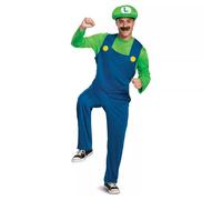Disfraz Clásico De Adulto Luigi De Super Mario Bros.