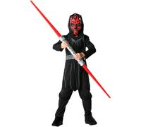 Disfraz Completo Darth Maul Rubies Niño Con Máscara, Star Wars, Negro
