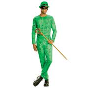 Disfraz Completo Hombres Adultos Licenciado Rubies Riddler Batman, Verde