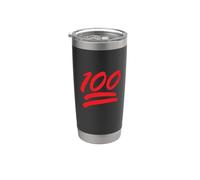 Disfraz de 100 puntos con símbolo de los cien puntos Vaso térmico de acero inoxidable de doble pared