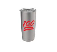 Disfraz de 100 puntos con símbolo de los cien puntos Vaso térmico de acero inoxidable de doble pared