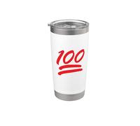 Disfraz de 100 puntos con símbolo de los cien puntos Vaso térmico de acero inoxidable de doble pared
