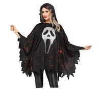 Disfraz De Adulto De Ghost Face Poncho
