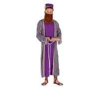 Disfraz De Adulto De Los 3 Reyes Magos Morado | Talla Única