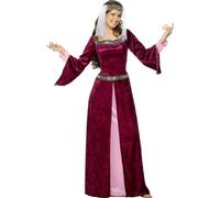 Disfraz De Adulto De Maid Marion Para Mujeres Robin Hood Reino Unido 8-26